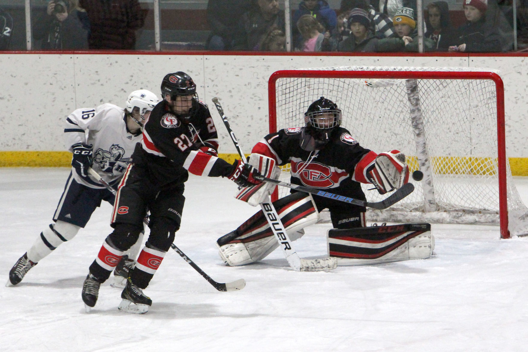 Chi-Hi boys hockey vs Hudson in Wisconsin Rapids 2-29-20